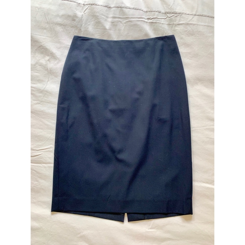 Ann Taylor navy work skirt